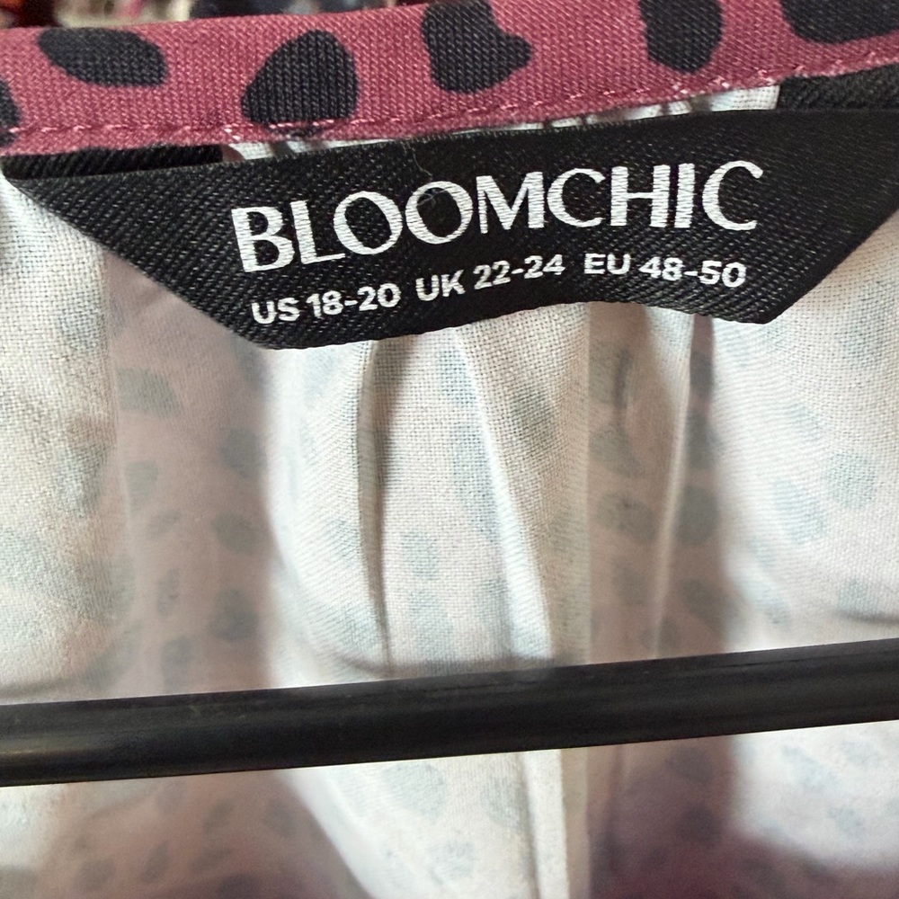 Bloom Chic Mauve Animal Print Blouse- 18/20 - Picture 4 of 4